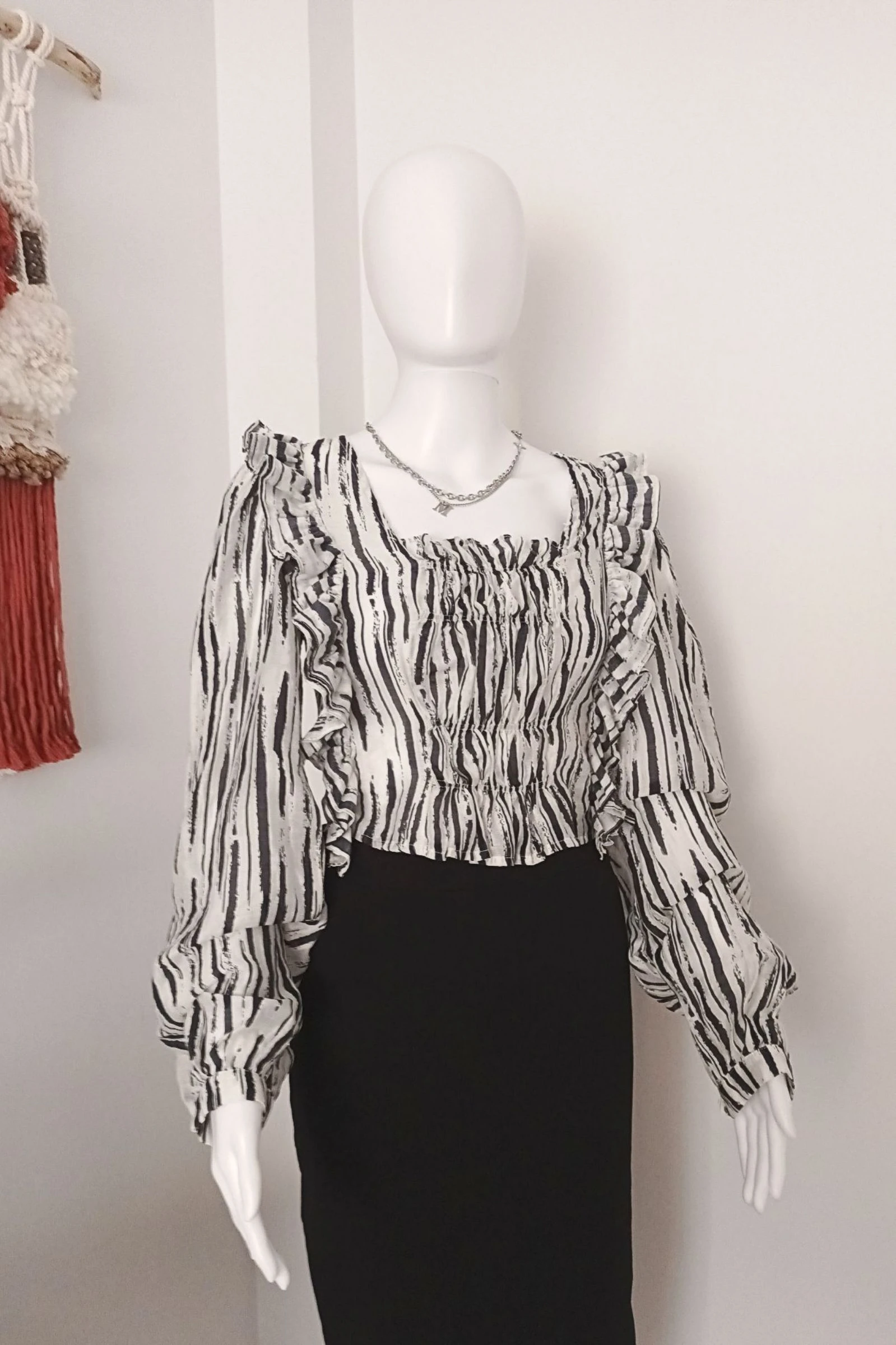 Blusa Cropped Estilo romantico/boho T.M